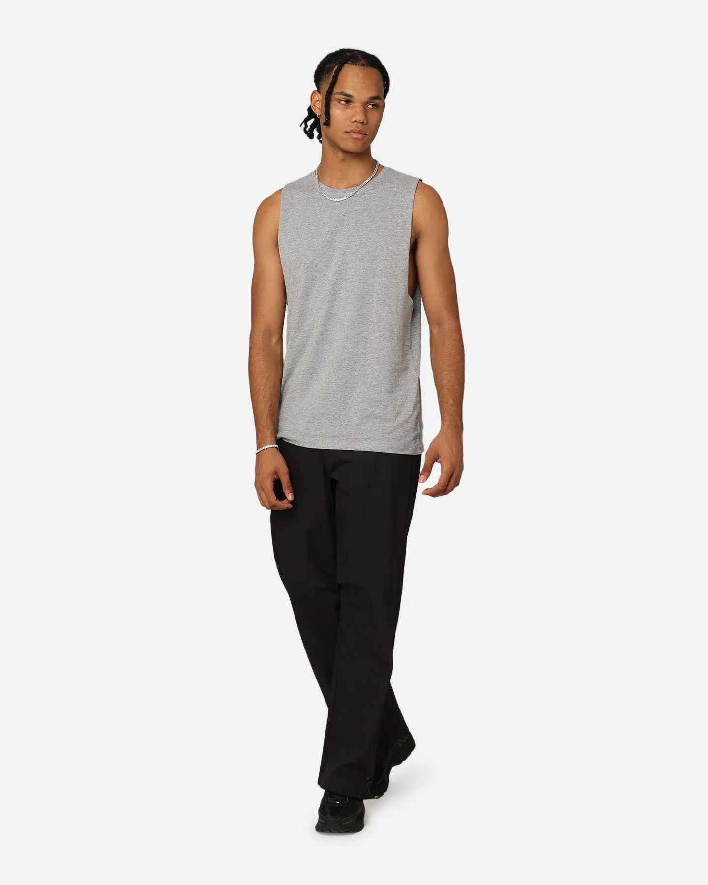 AS Colour Barnard Goat Crew Muscle T-Shirt Grey