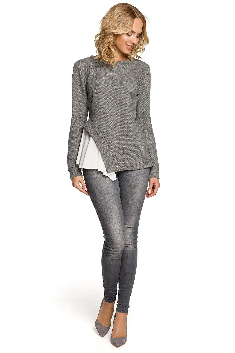 Asymmetric Cut Luxe Blouse