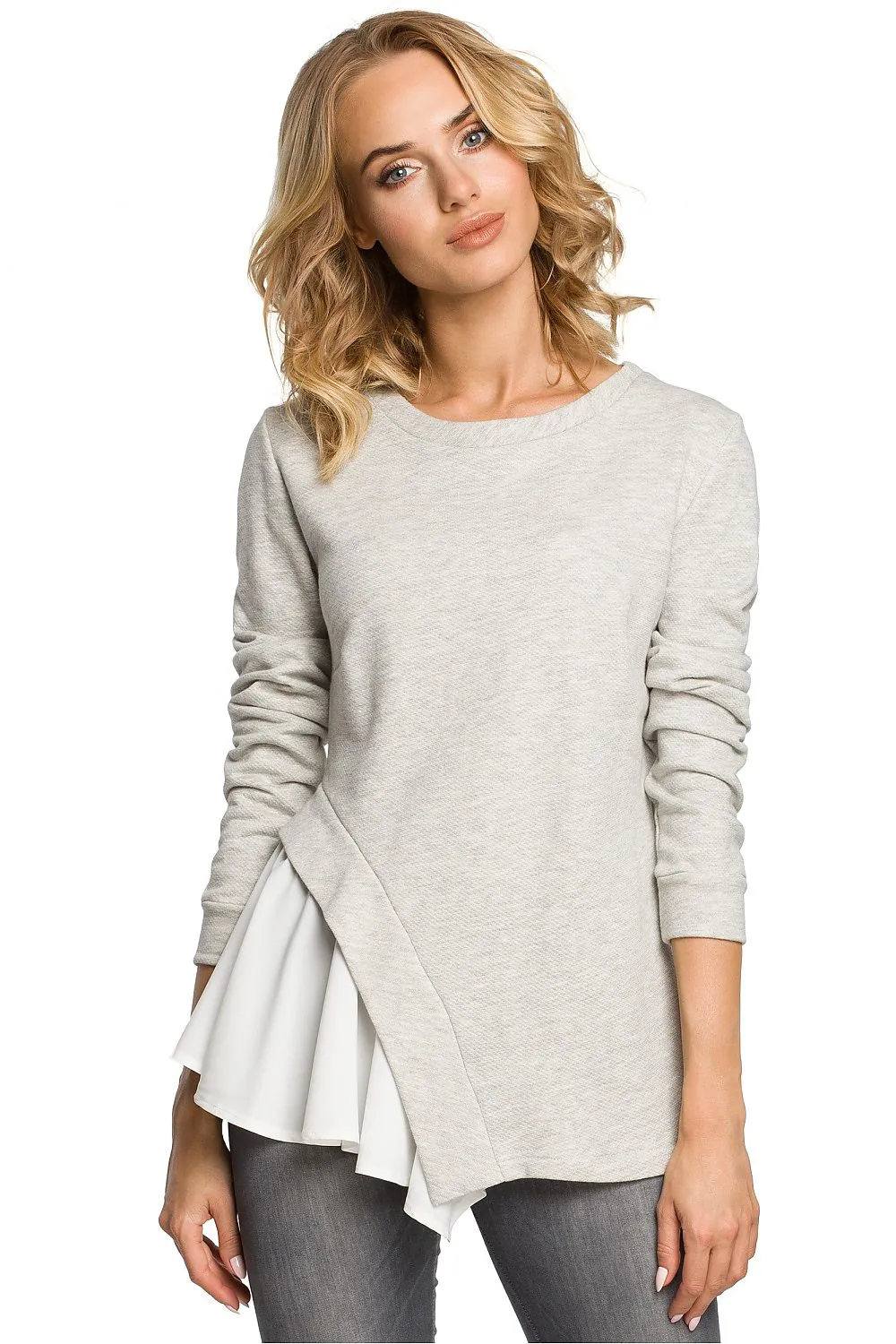 Asymmetric Cut Luxe Blouse