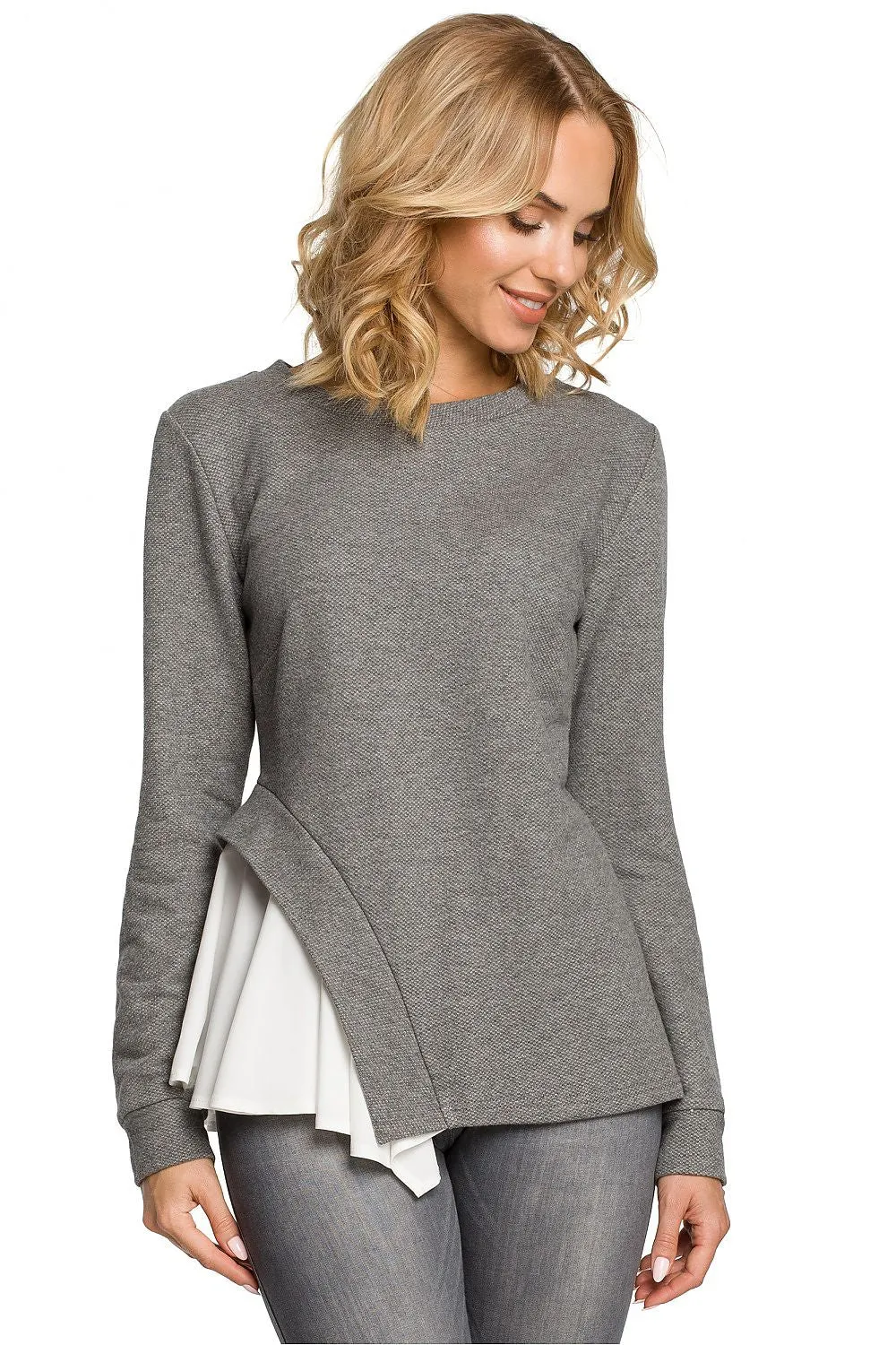 Asymmetric Cut Luxe Blouse