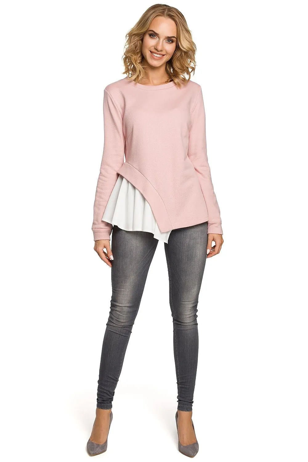 Asymmetric Cut Luxe Blouse