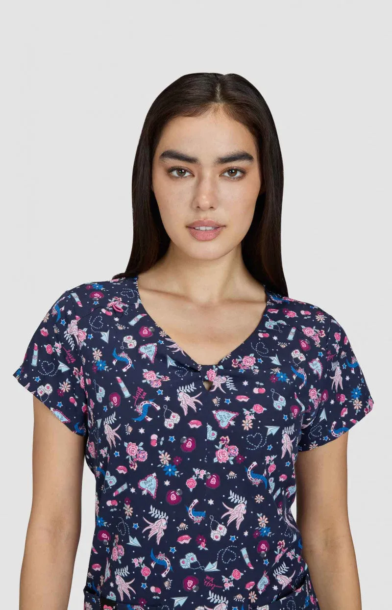 Betsey Johnson B133PR Anemone Top XOX You