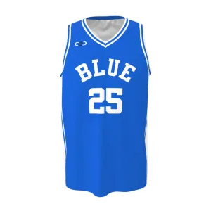 Blue Core Basketball Singlet Design Your Own Custom