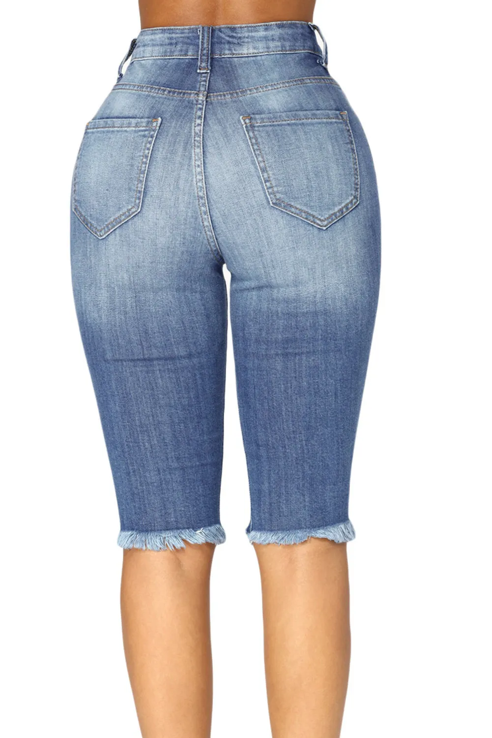 Cali Destroyed Bermuda Shorts