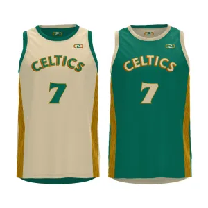 Celtics City-Inspired Core Reversible Basketball Singlet Design Your Own Custom