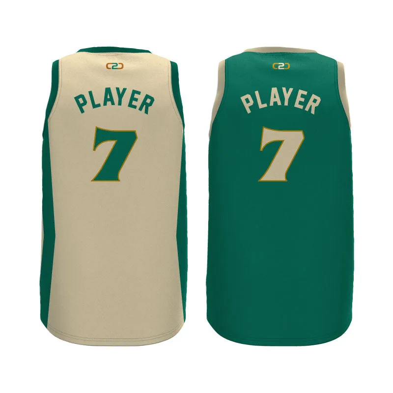 Celtics City-Inspired Core Reversible Basketball Singlet Design Your Own Custom