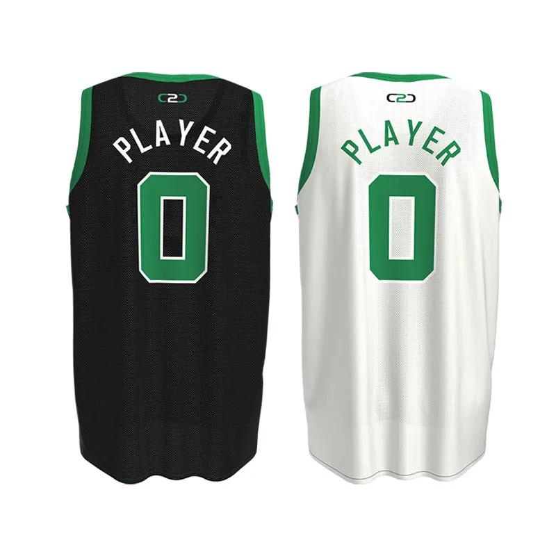Celtics-Inspired Core Reversible Basketball Singlet Design Your Own Custom