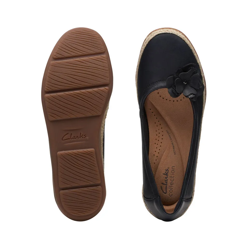 Clarks Women's Elaina Jade Black | Cherry Red Leather