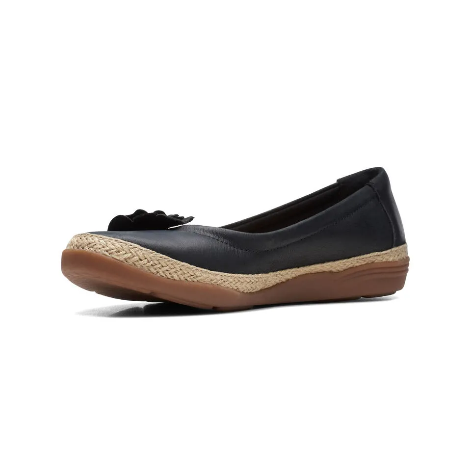 Clarks Women's Elaina Jade Black | Cherry Red Leather