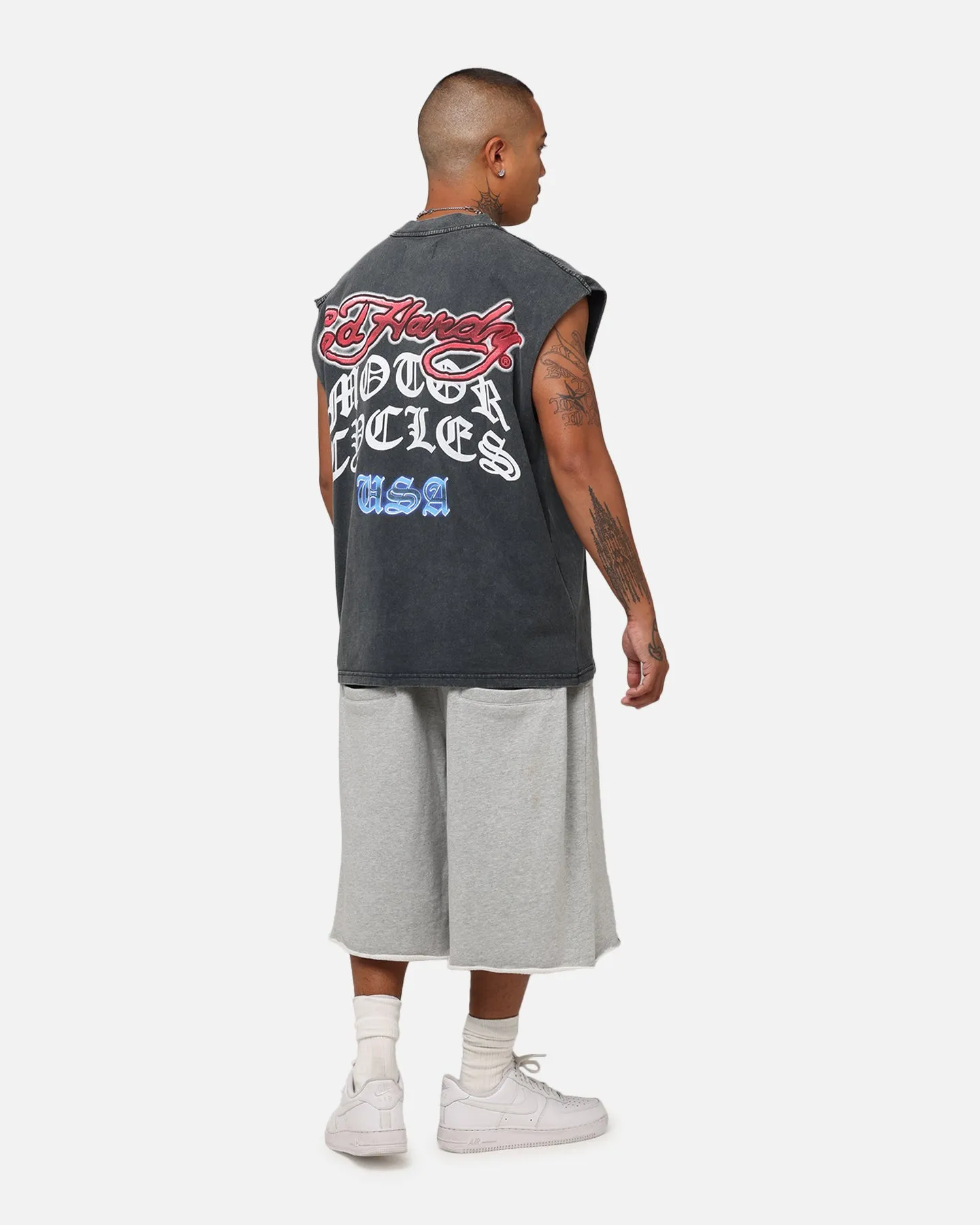 Ed Hardy Eagle Motor Muscle T-Shirt Black