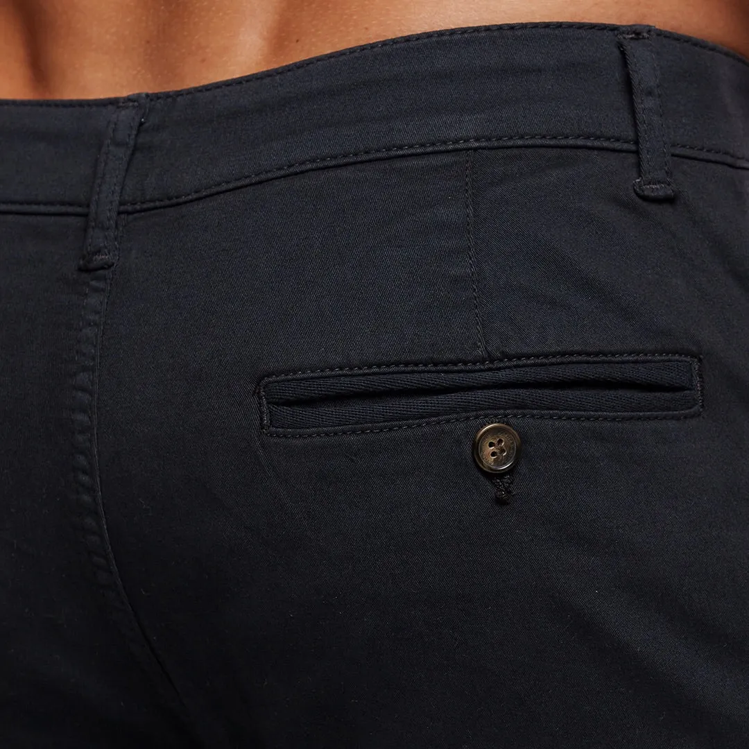 Father Sons Slim Fit Black Chino Shorts - FSH266