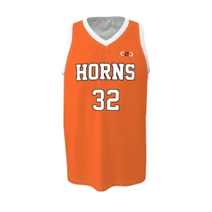 Horns Core Basketball Singlet Design Your Own Custom