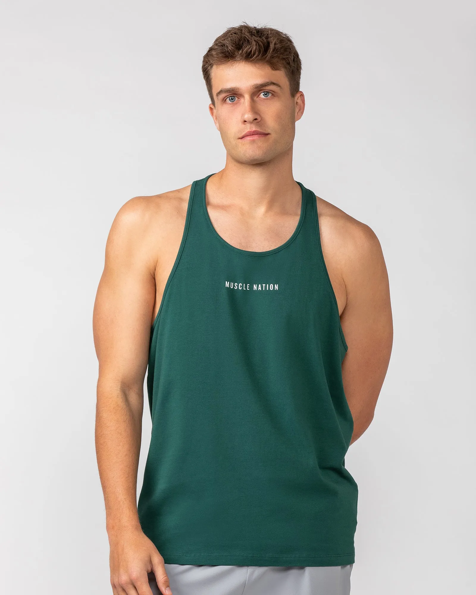 Infinite Y-Back Singlet - Pine