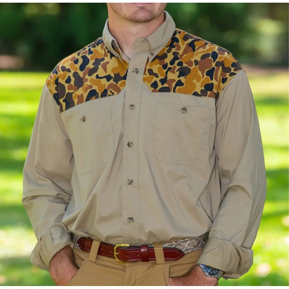 Kevin's Trim Fit Dual Patch Long Sleeve Sporting Shirt