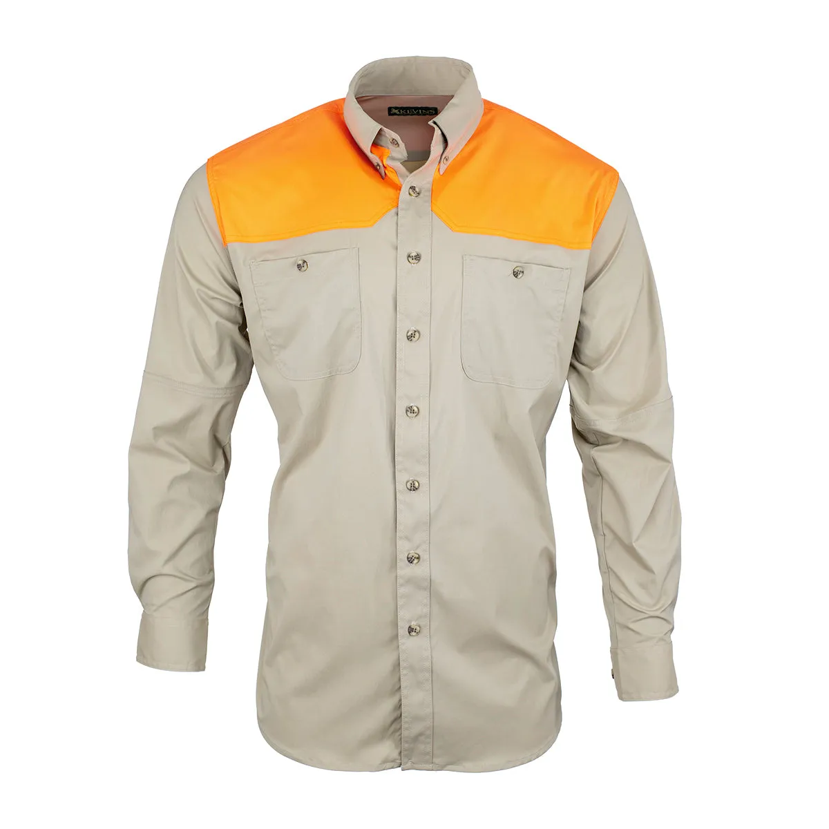 Kevin's Trim Fit Dual Patch Long Sleeve Sporting Shirt
