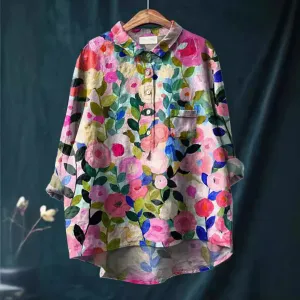 Kiara | Elegant Floral Blouse Combi