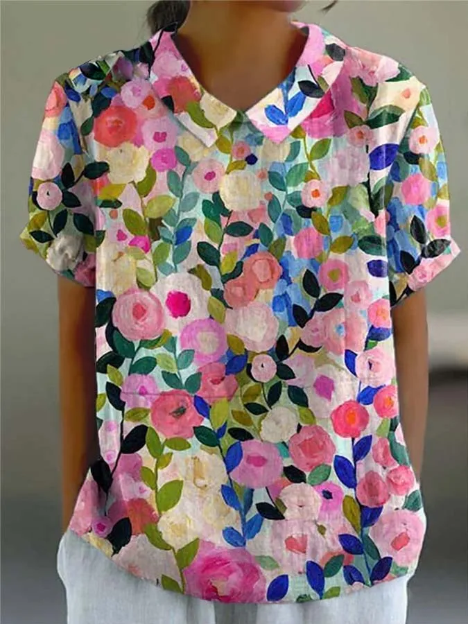 Kiara | Elegant Floral Blouse Combi