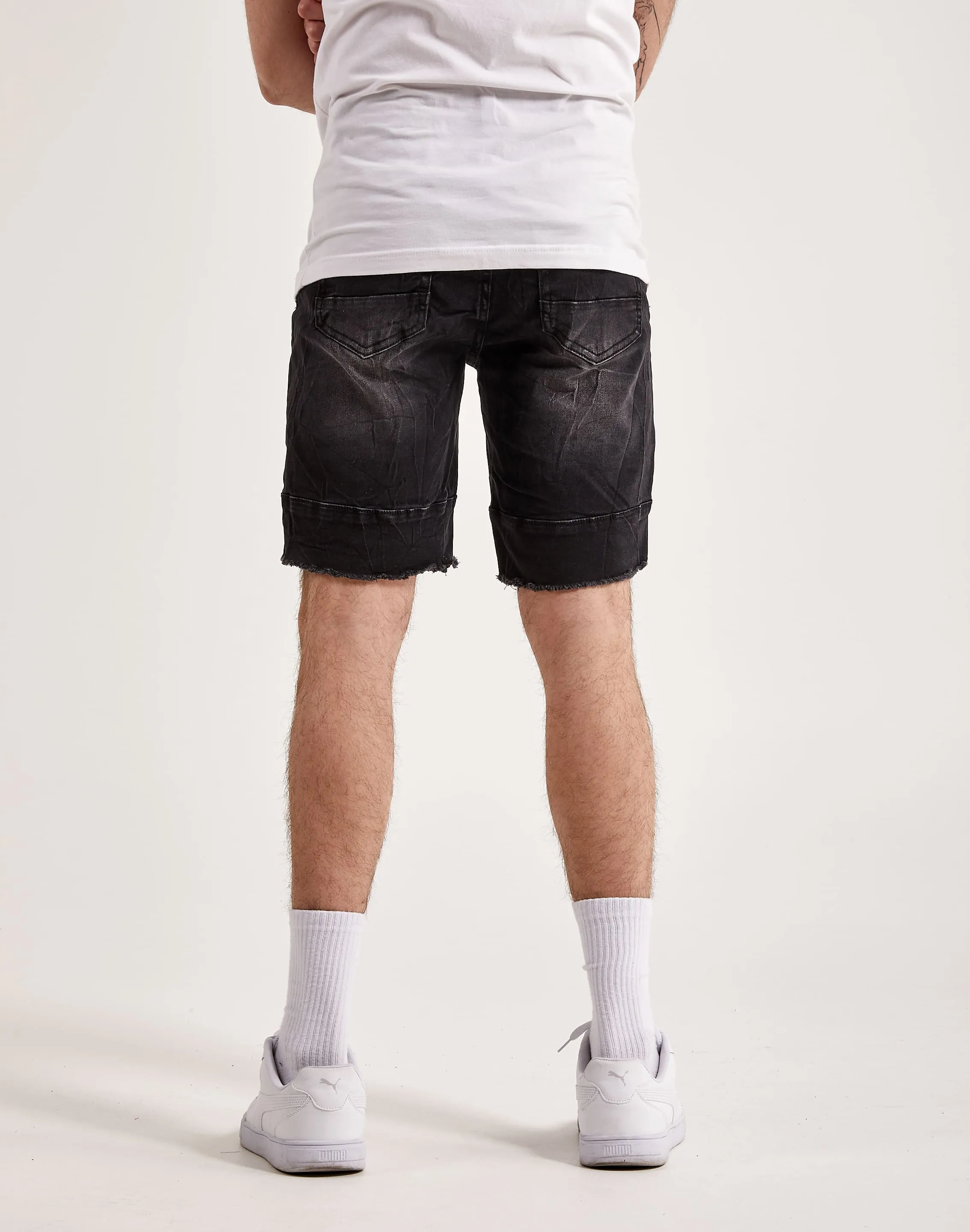 Kilogram Front Pocket Denim Cargo Shorts