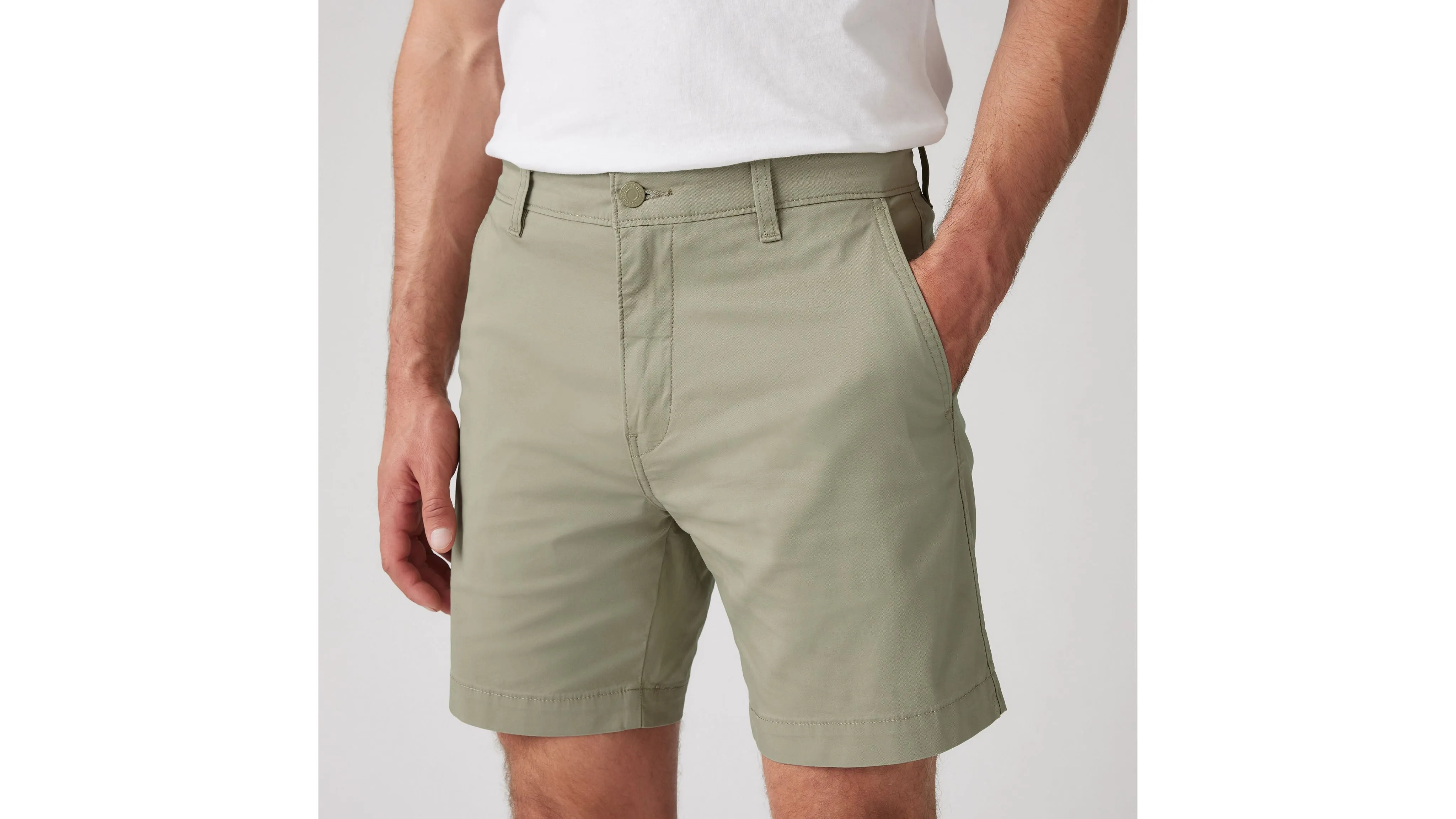 Levis | Chino Standard Cotton Linen Shorts | 0081 tidal