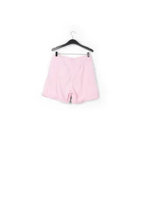 Light pink denim boyfriend shorts