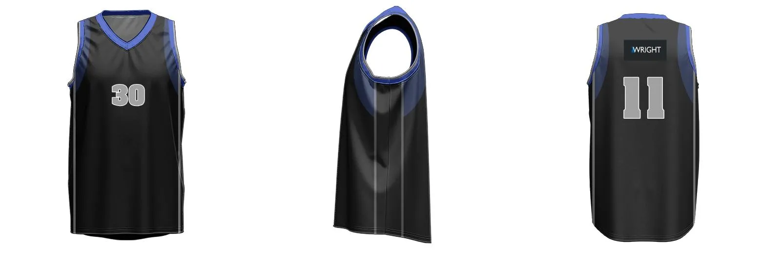 Mavericks Core Basketball Singlet Blue Design Your Own