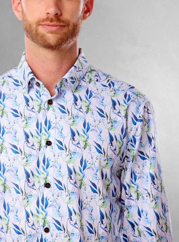 Men's casual long sleeve graduation shirt
