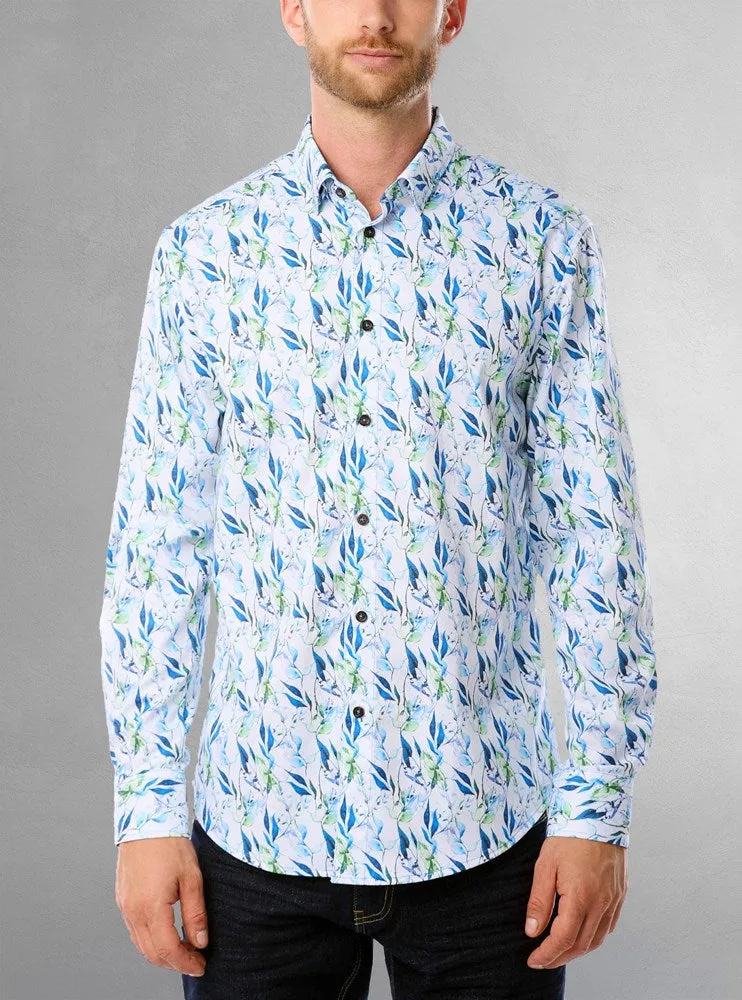 Men's casual long sleeve graduation shirt