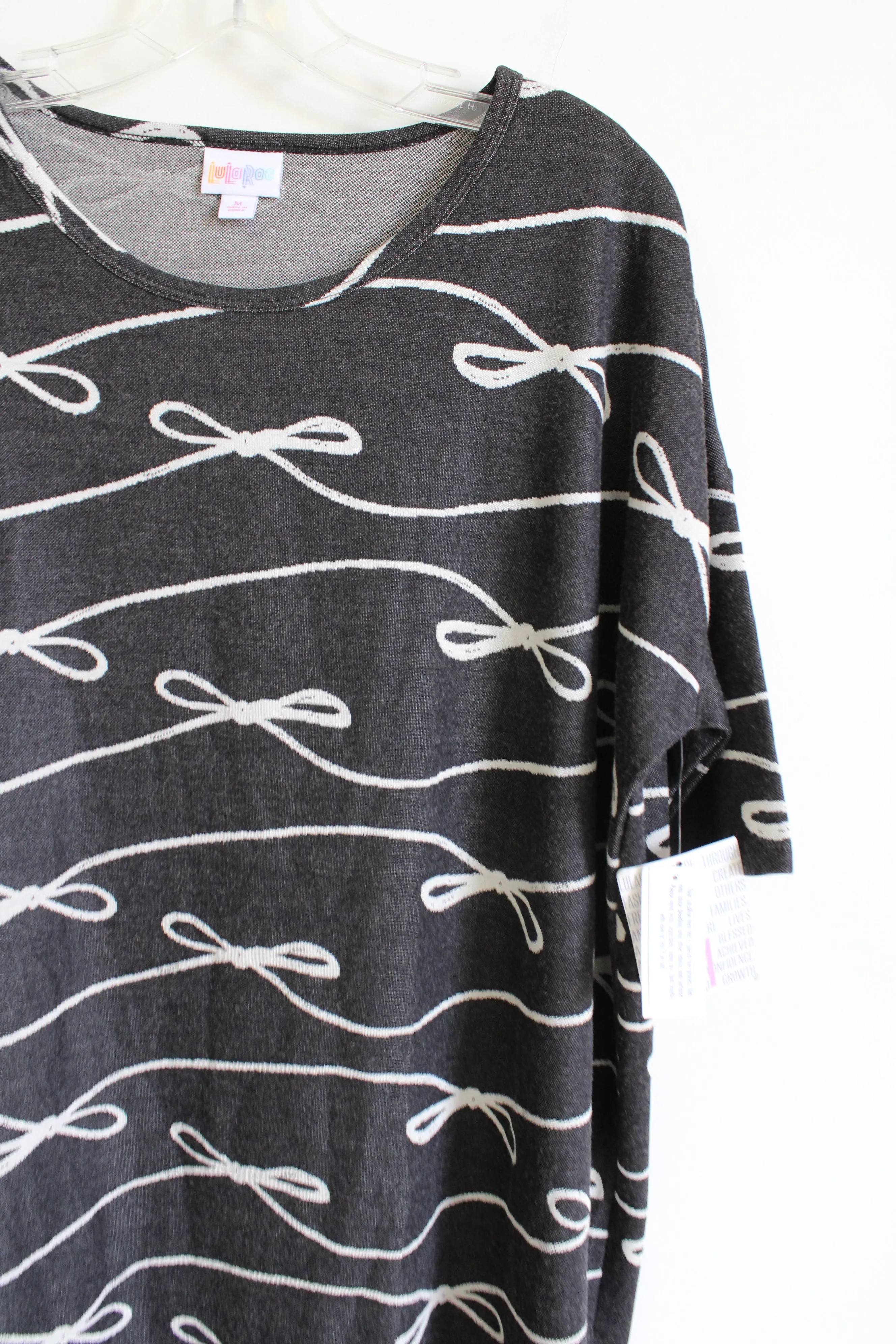 NEW LuLaRoe Gray Irma Bow Tunic Top | M