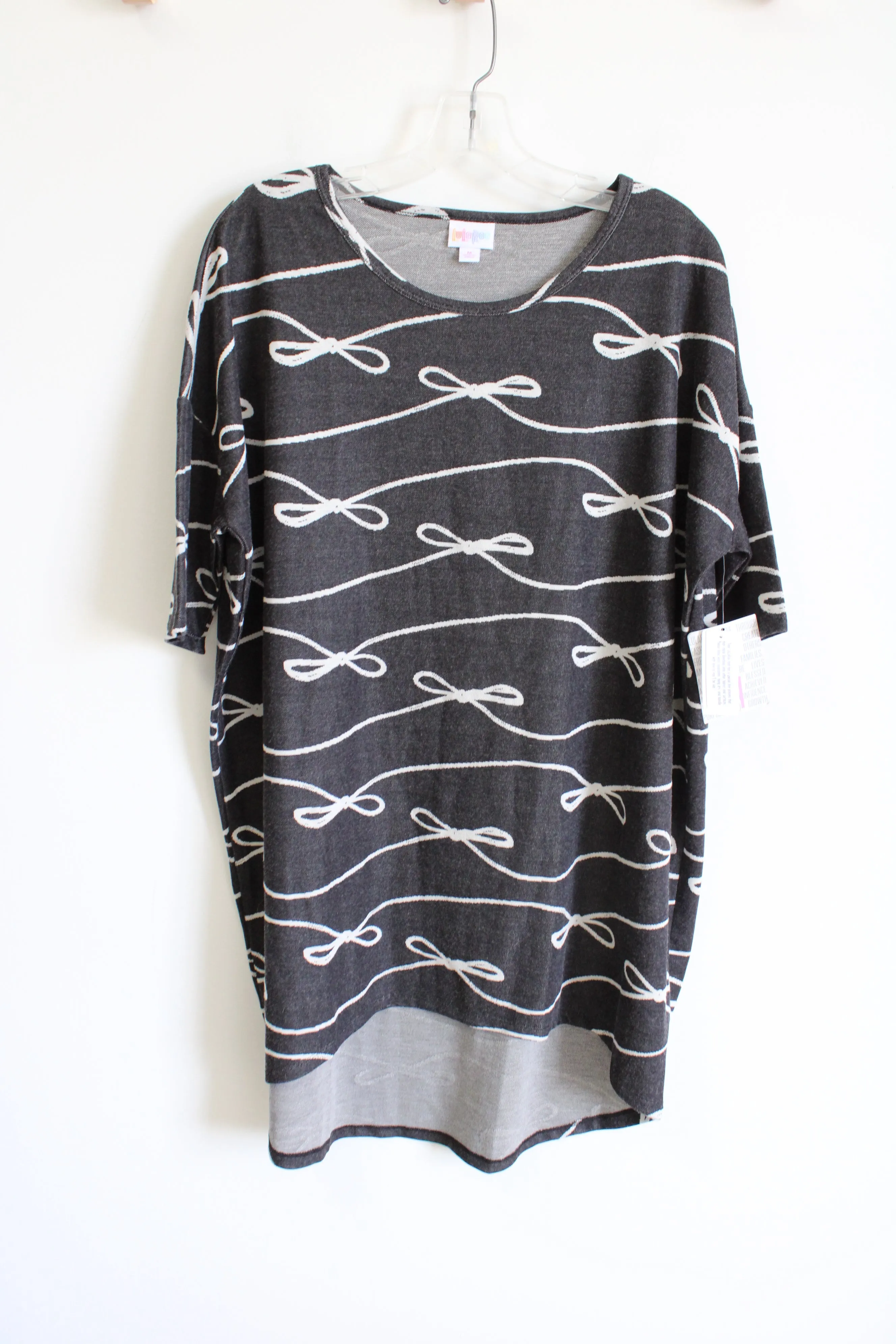 NEW LuLaRoe Gray Irma Bow Tunic Top | M