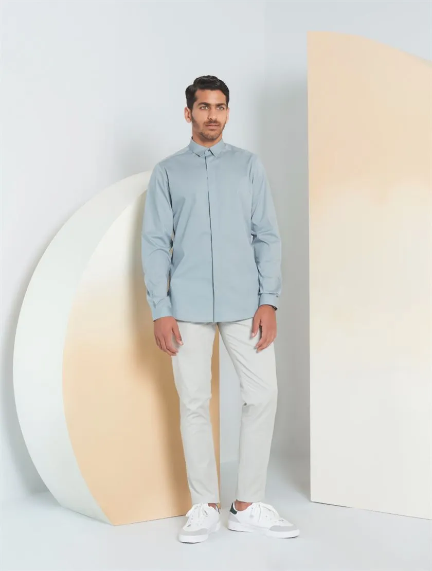 Perona   -   Mens-Shirts-Shirts-Finley-Pma-Ss24-350-S-Teal