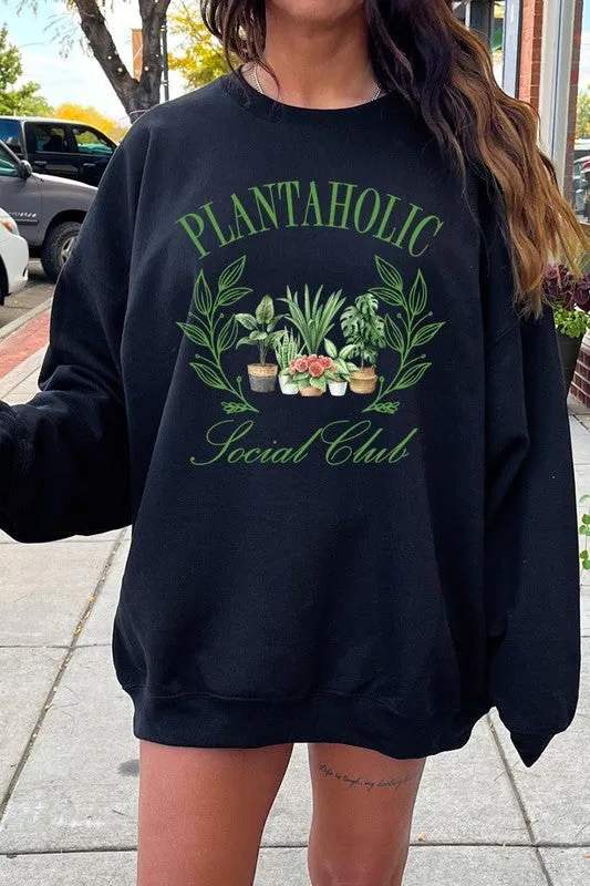 Plantaholic Social Club Graphic Sweatshirt