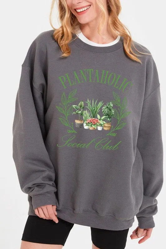 Plantaholic Social Club Graphic Sweatshirt