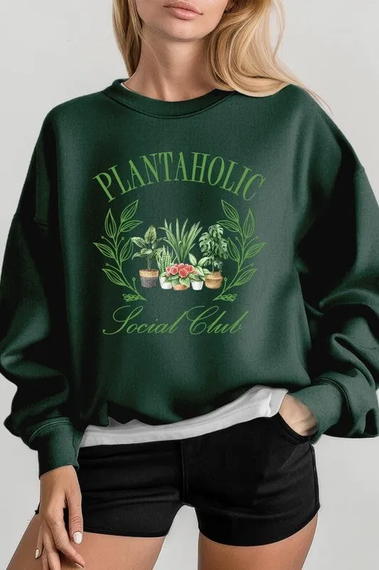 Plantaholic Social Club Graphic Sweatshirt