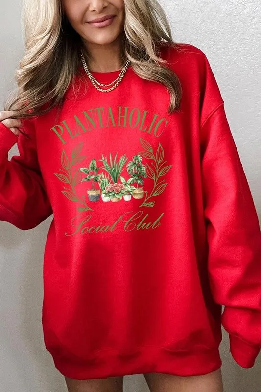 Plantaholic Social Club Graphic Sweatshirt