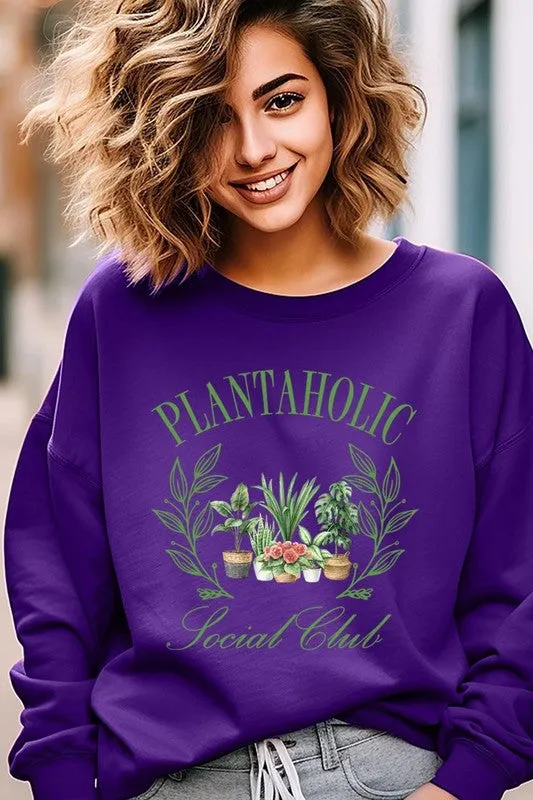 Plantaholic Social Club Graphic Sweatshirt