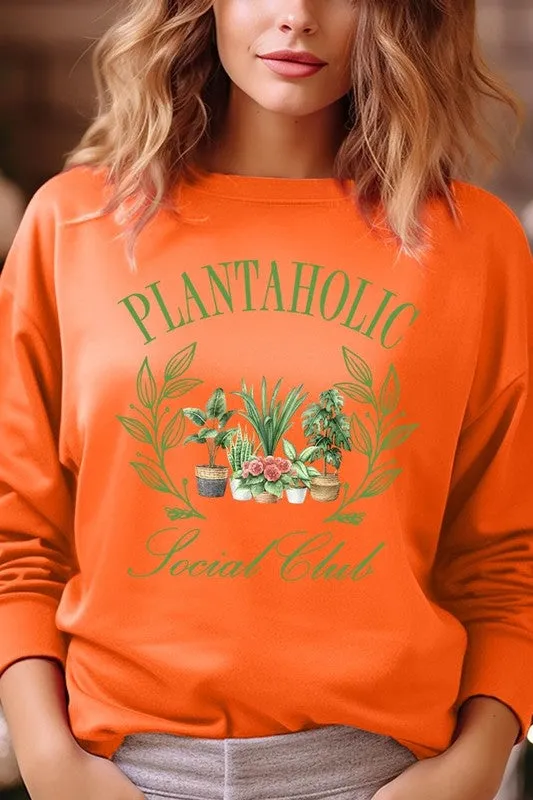Plantaholic Social Club Graphic Sweatshirt