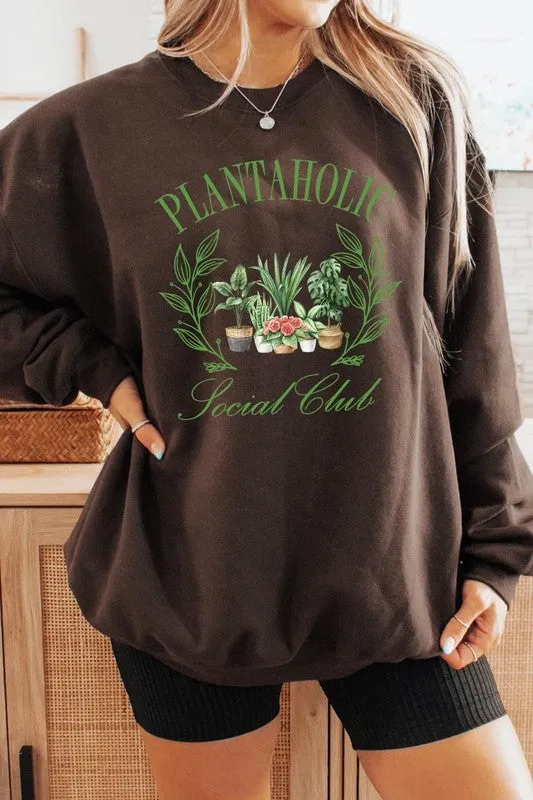 Plantaholic Social Club Graphic Sweatshirt