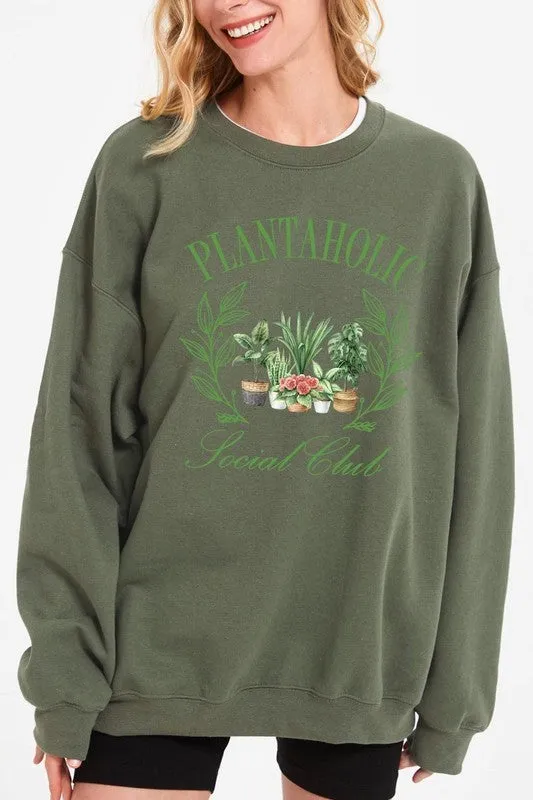 Plantaholic Social Club Graphic Sweatshirt