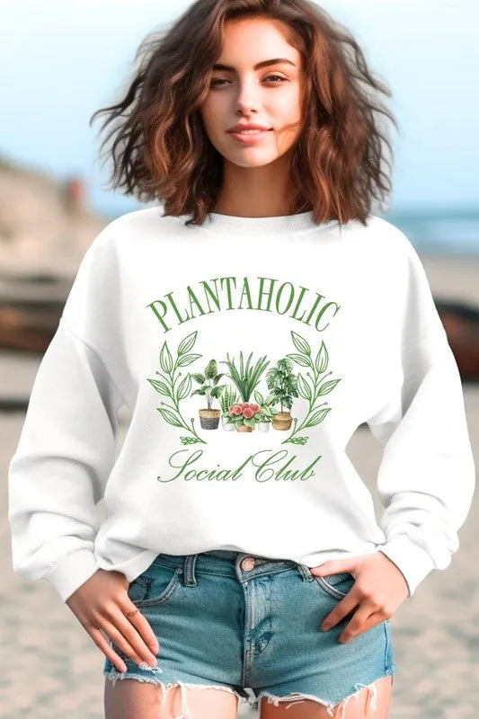 Plantaholic Social Club Graphic Sweatshirt
