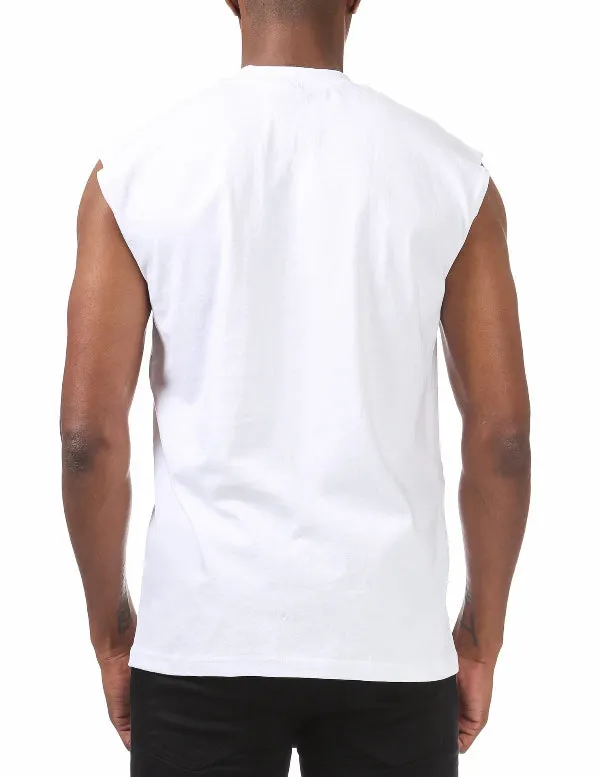Pro Club Heavyweight Sleeveless Muscle Tee - WHITE