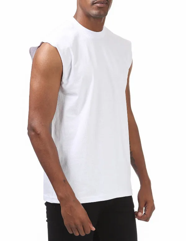 Pro Club Heavyweight Sleeveless Muscle Tee - WHITE