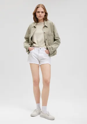 Rosie White Denim Jean Shorts