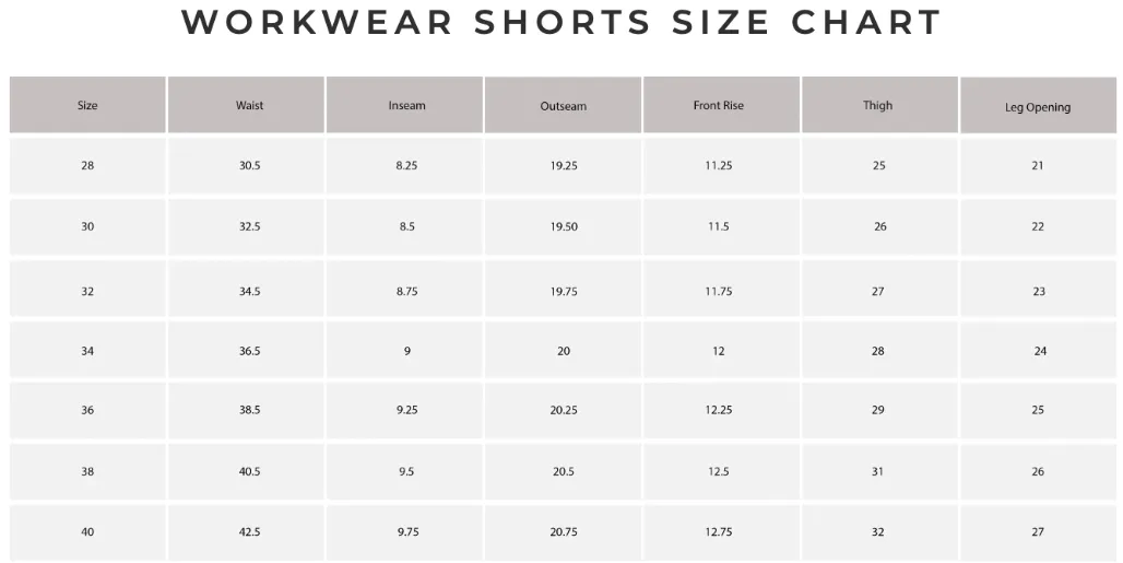 Rustic Dime Men's Workwear Chino Shorts - Heavyweight 100% Cotton Twill - Relaxed Fit - Made in Los Angeles