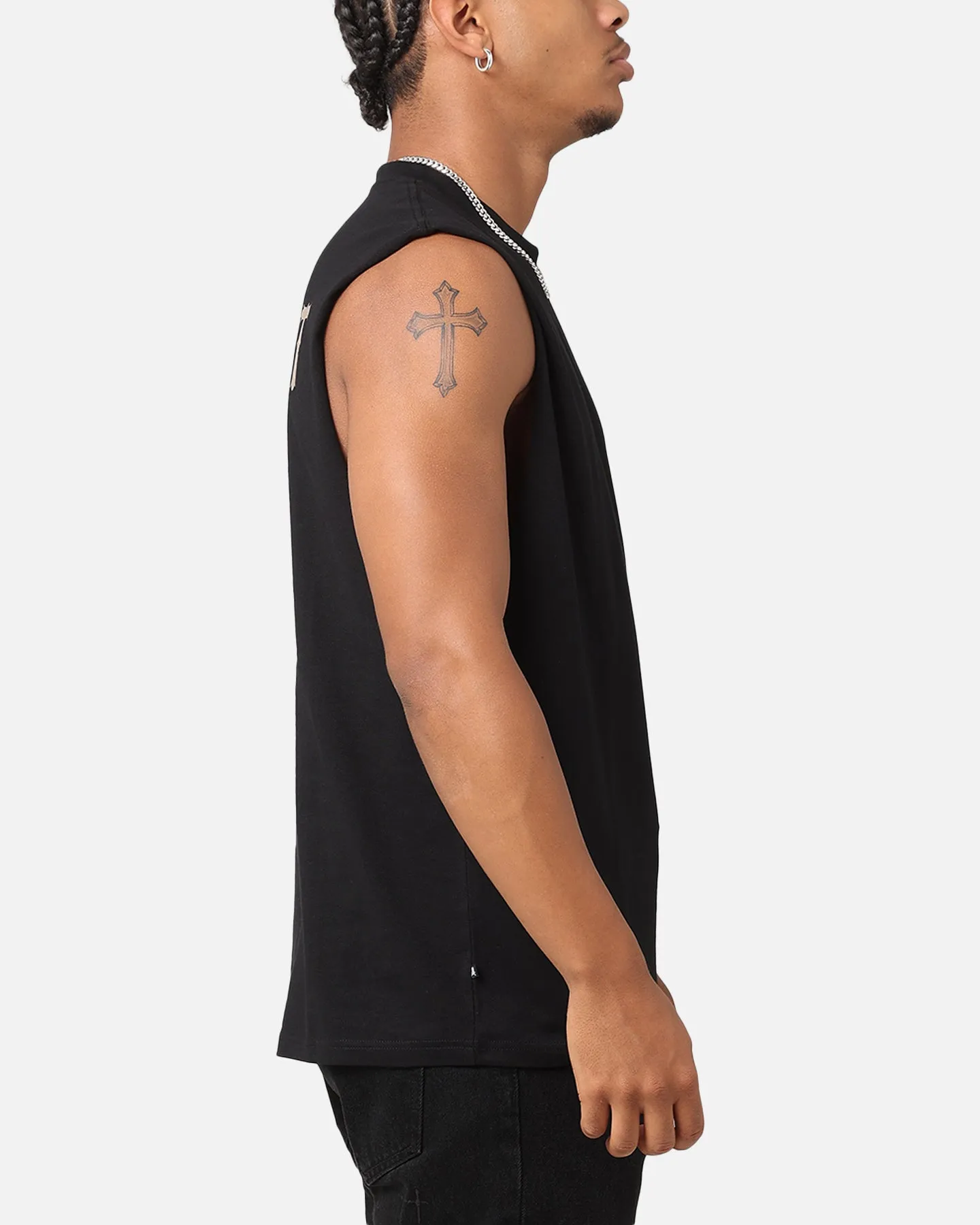 Saint Morta Daggers Oversized Muscle T-Shirt Black/Brown
