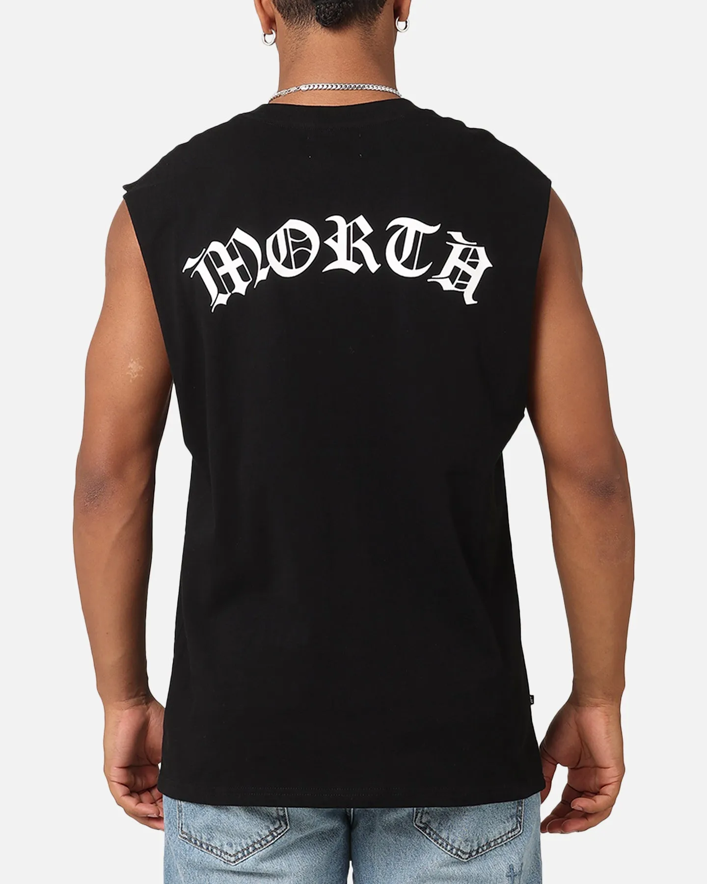 Saint Morta Dead Oversized Muscle T-Shirt Black