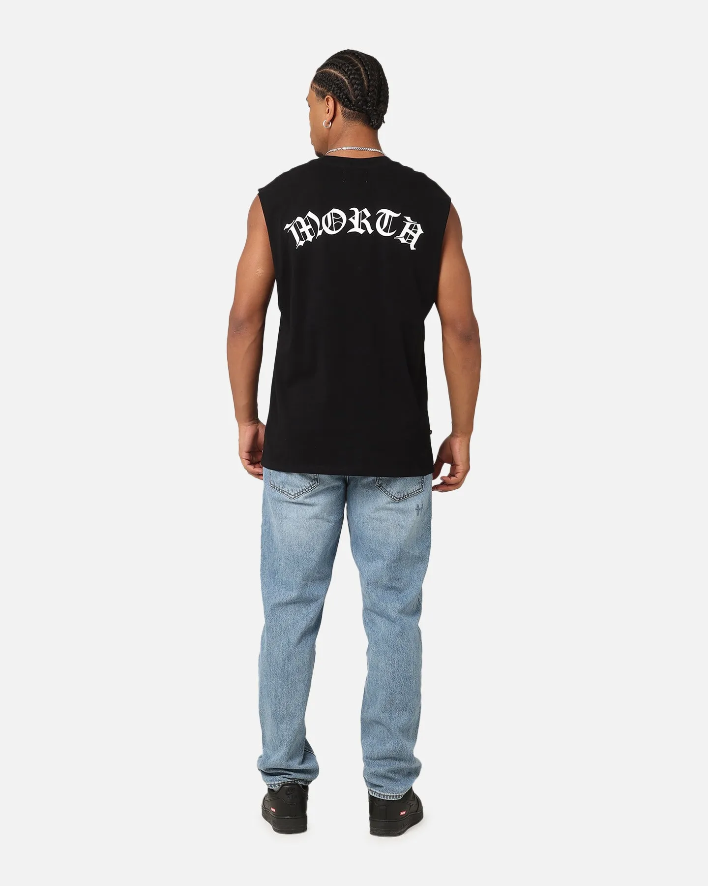 Saint Morta Dead Oversized Muscle T-Shirt Black