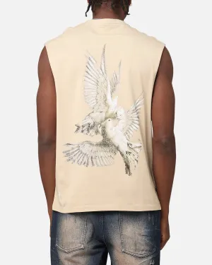 Saint Morta Doves Oversized Muscle T-Shirt Stone