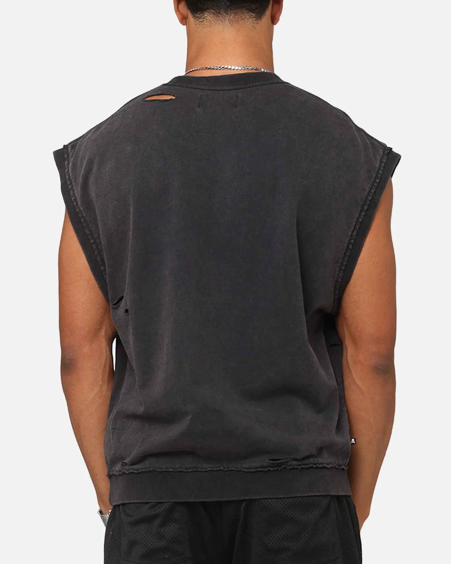 Saint Morta Year Of The Snake Cutoff Sweater Vintage Black