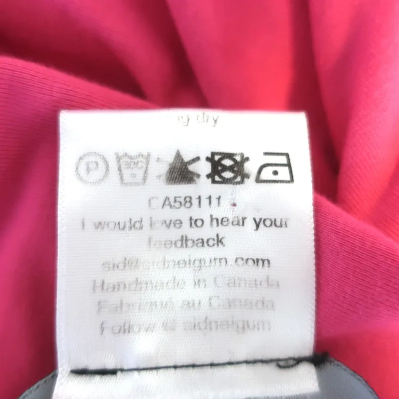 Sid Neigum Cut-Out Twisted Maxi Dress Pink Stretch Jersey Size Extra Small