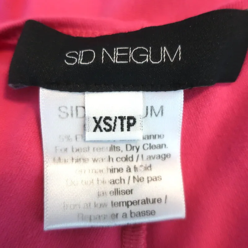 Sid Neigum Cut-Out Twisted Maxi Dress Pink Stretch Jersey Size Extra Small